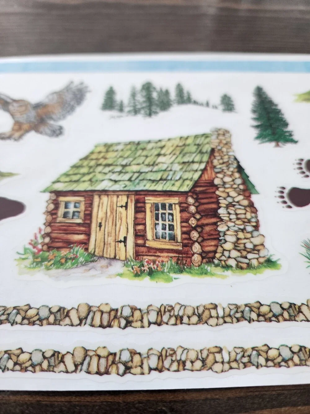 PSX Mountain Retreat Jumbo Sticker Sheets Scrapbooking Vintage Retired NEW #21